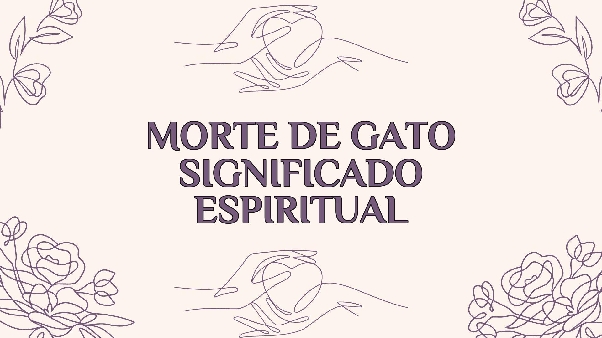 morte de gato significado espiritual